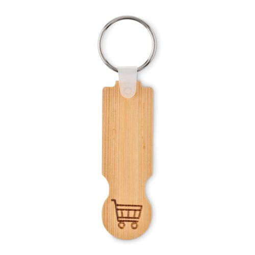 Key ring with shopping cart coin - Image 2